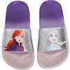 Disney Girls Frozen 2 Sliders bambini Elsa Anna sfumato arcobaleno sandali estivi leggeri impermeabili spiaggia piscina scarpe, (Rosa, viola), 28 EU