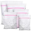 HIYAA, Set di 5 sacchetti per la biancheria, per lavatrice, reggiseno, camicia, biancheria intima, scarpe, vestiti per bambini, borsa per il lavaggio, ecc. (rosa), M, L, XL, 5