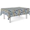 ECOMMERC3 | Tovaglia in tela cerata dimensioni 140 rotonda repellente macchie - Tovaglia in tela cerata color FILO BLU 100% Made in Spain - Non trasferisce liquidi