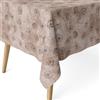 ECOMMERC3 | Tovaglia antimacchia per tavolo rettangolare dimensioni 100x140 cm | Tovaglia resinata antimacchia, ultra morbida, impermeabile, LEON MARRONE