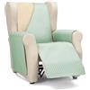 ECOMMERC3 | Fodera per poltrona 1 posto/Relax Comfort massimo e vestibilità completa - Fodera per poltrona 1 posto e poltrona relax colore beige/acqua