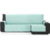 ECOMMERC3 | Copridivano Chaise Long 200 cm convalidato per Chaise Long Braccio destro e sinistro - Copridivano a chaise longue, regolabile, colore acqua