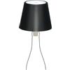 LA VILLE LUMIÈRE MarieB Lampada LED Wireless, Ricaricabile e Dimmerabile, Abat-Jour per Interno/Esterno, 48h Autonomia, 3 Temperature di Luce, Alluminio, Single, LVL(Metal Black)