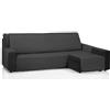 ECOMMERC3 | Copridivano Chaise Long 200 cm convalidato per Chaise Long Braccio destro e sinistro - Copridivano con chaise longue, regolabile, colore nero
