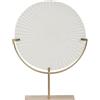 BigBuy Home Figura decorativa Bianco Oro Cerchio 38 x 10 x 49 cm