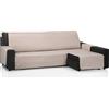 ECOMMERC3 | Copridivano Chaise Long 280 cm convalidato per Chaise Long Braccio destro e sinistro - Copridivano con chaise longue, regolabile, colore lino