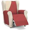 ECOMMERC3 | Fodera per poltrona a 1 posto/Relax Comfort massimo e vestibilità completa - Fodera per poltrona a 1 posto e poltrona relax colore beige/rosso