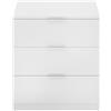 DEKIT GRUPO RIMOBEL Lago Tavolino, Melammina, Bianco, 58 x 50.3 x 34.2
