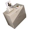 DEKIT GRUPO RIMOBEL LAGO - Tavolino a due cassetti - Naturale - 46 x 50,3 x 34,2 cm