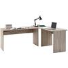 FMD 13Casa - Honor A14 - Scrivania angolare. Dim: 205x65x76 h cm. Col: Rovere. Mat: Nobilitato., legno, legno