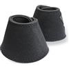Pferdelinis Campane per zoccoli per cavalli, pony, sangue caldo, sangue freddo, purosangue, nero, campane in neoprene, S-XL, protezione per gli zoccoli per equitazione, salto fuoristrada, pascolo (XXL (nero)