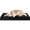 KSIIA Cuscino Cane Media, Cuccia Cane Interno, Sfoderabile e Lavabile, Letto per Cani Ortopedico, Divano per Cani, Base Antiscivolo, Nero 88x55x7cm