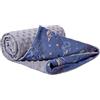 Medi Partners Coperta per Neonata Copertina Neonato per lettino - 100% Cotone 75x100cm naturale Blanket Neonati Invernale Estate Bifacciale Carrozzina Bambino (Acchipappasogni Minky Grigio)