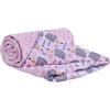 Medi Partners Coperta per Neonata Copertina Neonato per lettino - 100% Cotone 75x100cm naturale Blanket Neonati Invernale Estate Bifacciale Carrozzina Bambino (Ricci con rosa chiaro Minky)