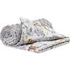 Medi Partners Coperta per Neonata Copertina Neonato per lettino - 100% Cotone 75x100cm naturale Blanket Neonati Invernale Estate Bifacciale Carrozzina Bambino (Cervo con grigio Minky)