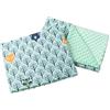 Medi Partners Coperta per bambini con cuscino 100% cotone Coperta per gattonare Minky 55x75 + 35x30cm multifunzionale per passeggino culla