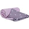 Medi Partners Coperta per Neonata Copertina Neonato per lettino - 100% Cotone 75x100cm naturale Blanket Neonati Invernale Estate Bifacciale Carrozzina Bambino (Stelle bianche con rosa chiaro Minky)