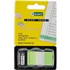 D.RECT 50 Pezzi Segnapagina Adesivi - Strisce Adesive per Indice, per Testo, Ideali per ufficio, Scuola e Casa - Pellicola PET Z-TYPE 25x43mm