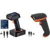 Tera 1D 2D QR Barcode Scanner con Stazione di Ricarica e Display Bluetooth & 1D Lettore di codici a barre wireless con indicatore del livello della batteria