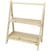 Nahuel Home Scaffale da terra in legno per libri, libreria a 2 livelli per soggiorno camera da letto cucina ufficio 44 x 34,5 x 22