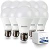 ULTRALED SET DI 10 LAMPADINE LED - ULTRALED - A60 E27-15W EQUIVALENTI A 120W DELLA LAMPADA ALOGENA - 3000K LUCE CALDA - 1450 LUMEN