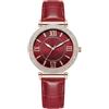 NUOVO Orologio da donna 39.5mm strass lunetta abito orologio 30m impermeabile grandi orologi da donna, Colore: rosso