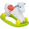 Baroni Toys Cavallo a Dondolo Cavalcabile 2 in 1, Cavallino a Ruote Spingi e Vai, 2-5 Anni (Cavallo Bianco)