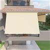 Mitepek Tenda da sole a caduta con bracci per balcone terrazzo finestra 300cm Beige Golisa