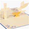 LINPOPUP® Biglietto pop-up per comunione, ragazzo [NUOVO!] - Biglietto di auguri 3D, biglietto di invito o regalo in denaro per cresima, battesimo, N316 (blu)