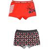 Sun City Set 2 Boxer Marvel Spiderman Ufficiale Bambino Shorties Mutandine Intimo 5587