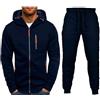 Generic Uomo Tuta Jogging 2 Pezzi Completo Set Sportivi Il Tempo Libero E I Viaggi Felpa E Pantalone Set Con Cappuccio Per Lo Sport Hoodie E Pantaloni Tuta Cotone In Pile Giacca E Pantaloni Jogging Set Felpa