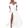 Kobilee Abito Cerimonia Donna Sexy Tubino Elegante Vestito Capodanno Abito da Sera Scollo a V Lungo Curvy Abito da Sposa Senza Manica Festa Abito Cerimonia 2024 Taglie Forti Vestiti