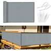 Sunnylaxx Frangivisto Balcone per Protezione 80x300 cm,Schermo Privacy,Recinzione Copertura per Privacy Balcone HDPE 185g/㎡,per Balcone Giardino terrazza,con Occhielli e Fascetta, Grigio