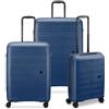 MODO BY RV RONCATO SUPERNOVA 2.0 set valigie Grande, Medio e Cabina, con sistema di chiusura TSA - blu notte