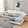 ZZDZW Copridivano 3 Posti con Penisola Copri Divano Angolare a Destra a Sinistra Elasticizzato Copridivani a SX a DX Elasticizzati Universali Copertura Fodera per Divano Sofa Cover