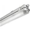 DI.M.EL. S.R.L. Plafoniera Stagna per un Tubo LED 120 cm IP65 Connessione Unilaterale 1200 mm tubo led incluso (4000 K - Luce Naturale)