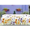 Tag House - Tovaglia da Tavola in Puro Cotone Stampato Alta Qualità, Rettangolare, Copritavolo Elegante Prato, 12 posti 150x275 cm Made in Italy
