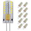 Pocketman 10 Confezione 3 Watt AC/DC 12V G4 Lampadine di illuminazione a LED,Equivalente a lampadina alogena da 30W pista,6000k luce Fredda