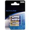 Blendend Memorex - Batterie alcaline AAA, confezione da 4