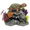 Nobby Aqua Ornaments 28631 - Grotella in pelliccia con piante, 13,5 x 8,5 x 10,7 cm