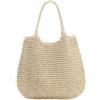 SUKUTU Grande borsa di paglia intrecciata da spiaggia Borsa estiva da donna Borsa a tracolla da donna