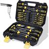 DOWELL Set di cacciaviti magnetici Slotted/Phillips/Torx 108-Piece Stubby Cacciavite Mini Precisione Cacciavite Bits Set di chiavi esagonali Magnetizer Tool Kit per Riparazione Craft