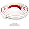 Gaahing Peel e Stick Wall Molding Trim & Chair Rail, stampaggio del pannello autoadesivo, arredamento casa fai da te sul telaio specchio della porta del gabinetto, 3m x 2,7 cm