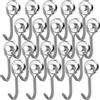 swihorab Magnethaken Extra Stark, Ganci magnetici extra resistenti, confezione da 20 magneti al neodimio da 16 mm, ganci magnetici rotanti, ganci in metallo antiruggine per cucina Magnete Haken Magnetisch