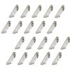 LIKERAINY Giunto ad Angolo 50x50mm Retto Staffa Bretelle Supporto in Acciaio Inox Forma Triangolare per Connettori di Supporti Squadretta per Mensola di Legno Tavolo Sedia 20 Pezzi