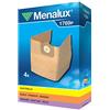 Menalux 900196175 Sacchetti per aspirapolvere, Carta, Bianco
