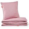 Bibu Copripiumino con Federa per Cuscino, Riciclato e 50% Cotone Biologico, Rosa, Funda nórdica 150 x 220 cm/Funda almohada 60 x 60 cm