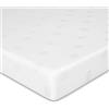Kono - Materasso doppio in memory foam, 1,2 m, colore: Bianco