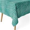 ECOMMERC3 | Tovaglia antimacchia per tavolo rettangolare dimensioni 240x140 cm | Tovaglia resinata antimacchia, ultra morbida, impermeabile, CERVIA BLU