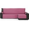 ECOMMERC3 | Copridivano Chaise Long 280 cm convalidato per Chaise Long Braccio destro e sinistro - Copridivano a chaise longue, regolabile, colore melanzana